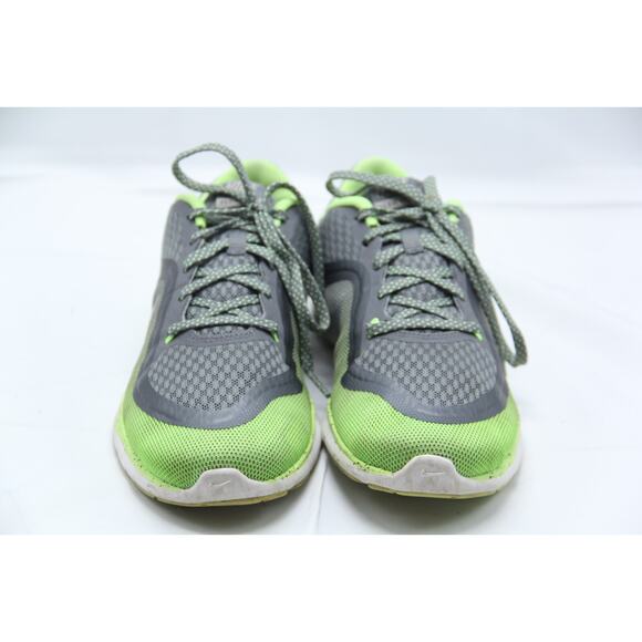 Nike Flex Trainer 6 Running Shoes Womens Size 7 Gray Green Training Gym Sneakers - Picture 2 of 7